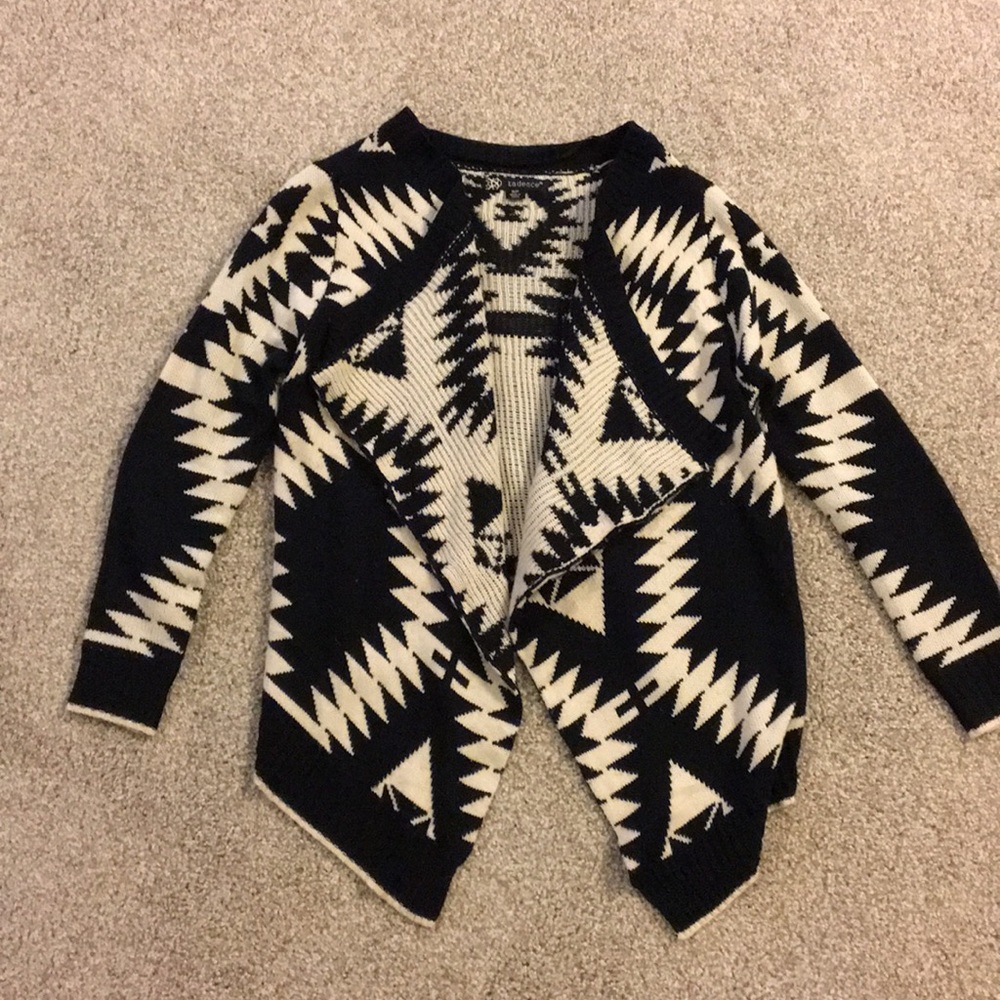 Black and white cardigan